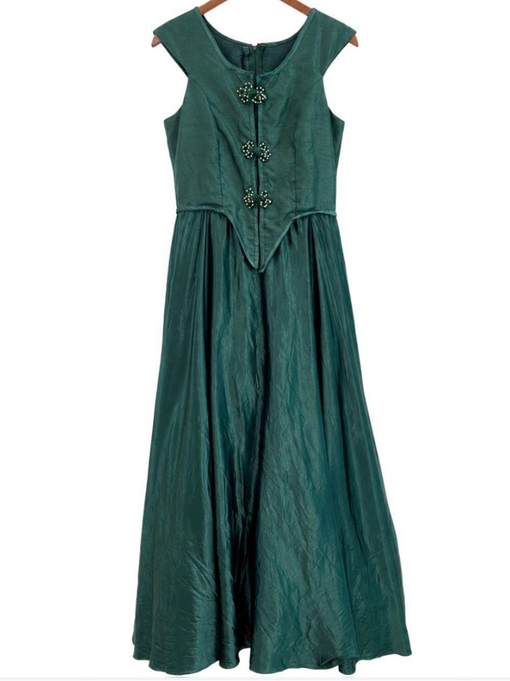 Renaissance Faire Fairycore Maxi Dress Costume Green Size Small Fairy Outfit